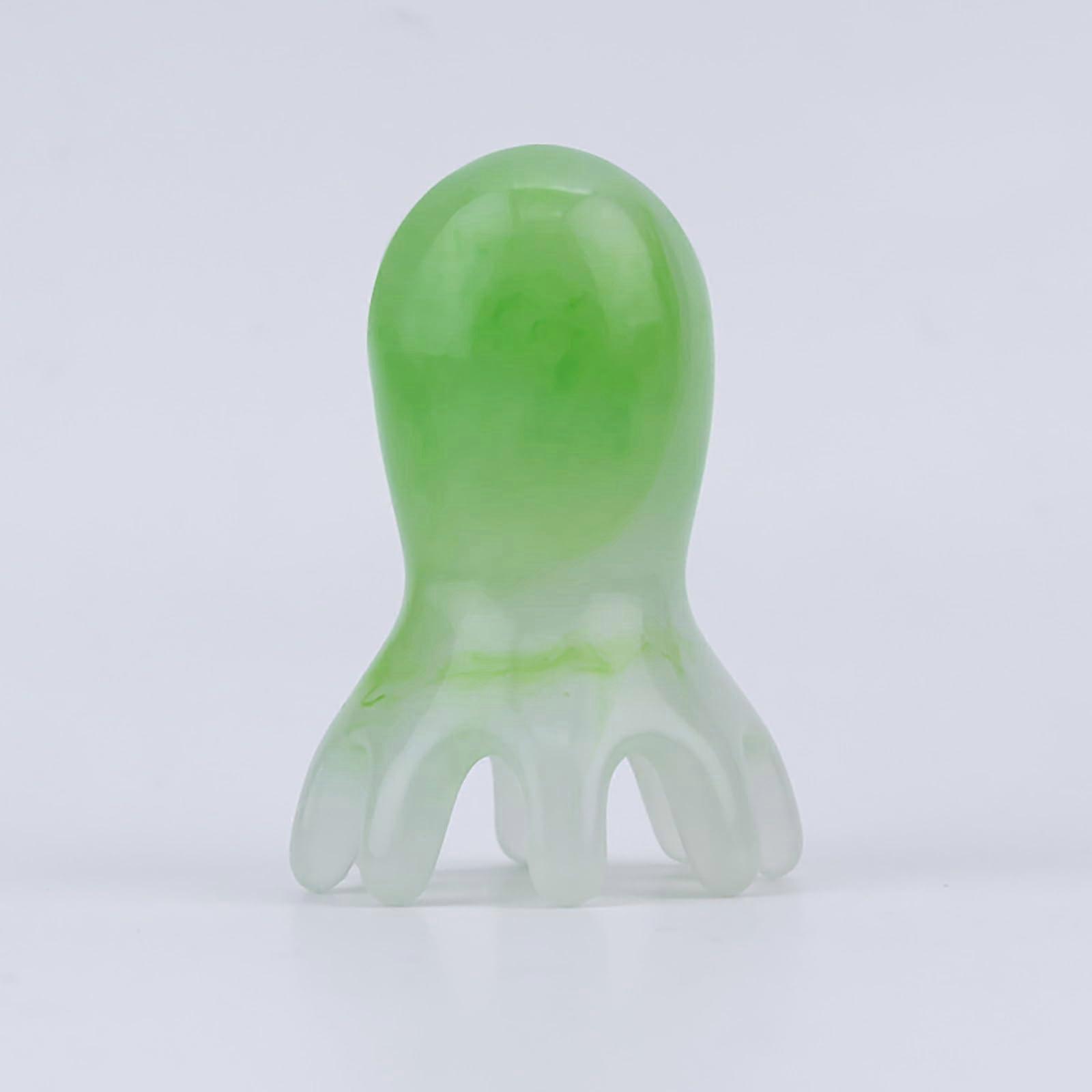 Resin Octopus Comb for Scalp Massage, Acupuncture Gua Sha Tool, Wide Tooth Head Massager, One Color S2