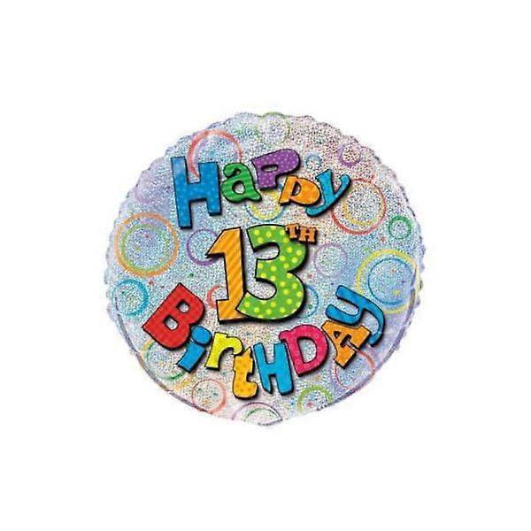 Unique Party 13th Birthday Foil Balloon One Size Multicoloured Multicoloured One Size