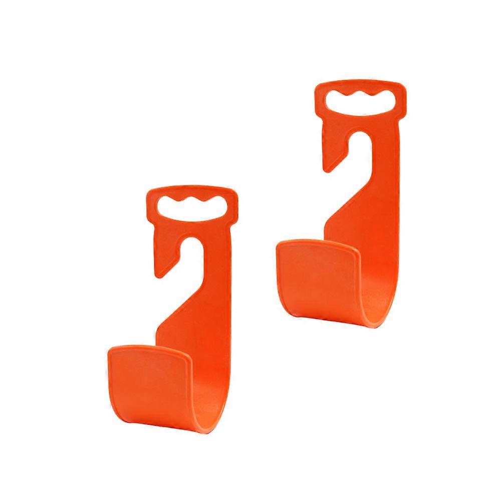 Plastic Hook for Hanging Pipe Made of ABS Material Large Durable Orange Gardening Tool Supplies 2 Pcs