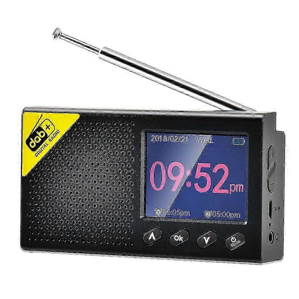 Dab+/dab Radio Portable, Digital Radio And Fm Radio, Dab Radio With Bluetooth, Portable Dab Radio With Usb Charging, 40 Preset Stations, Lcd Display