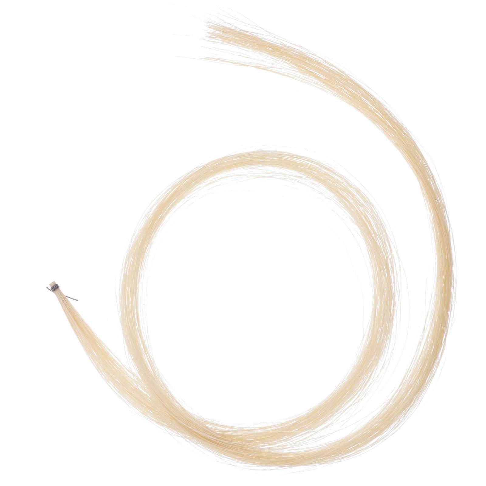 Natural Mongolian Horse Hair for Violin & Erhu Bow String Instrument Supplies – Durable, Lightweight Replacement for Students & Beginners