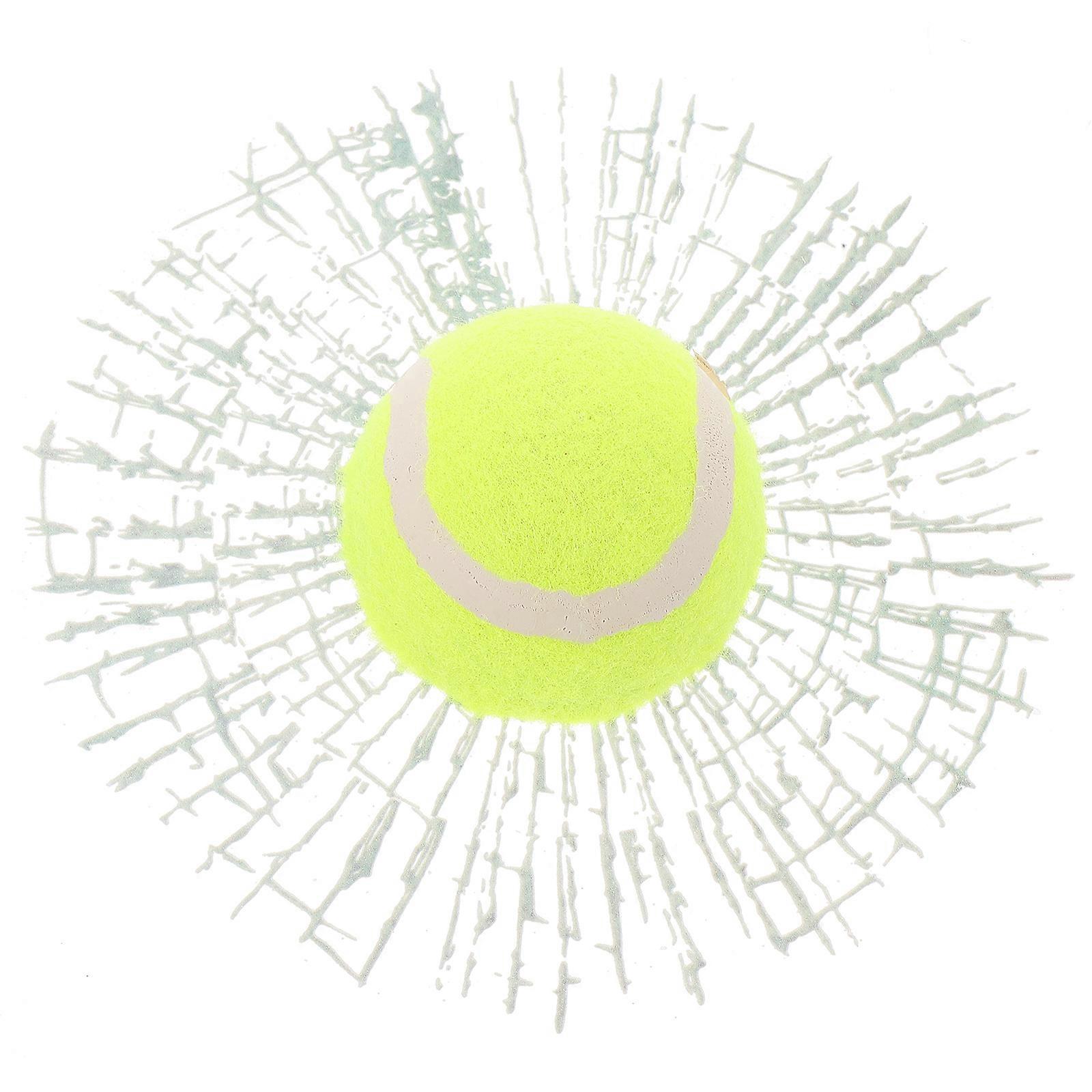 Creative Tennis Ball Car Sticker Easy Install Non Damaging Vehicle Window Decal for Fun Prank & Unique Smooth Surface Decoration