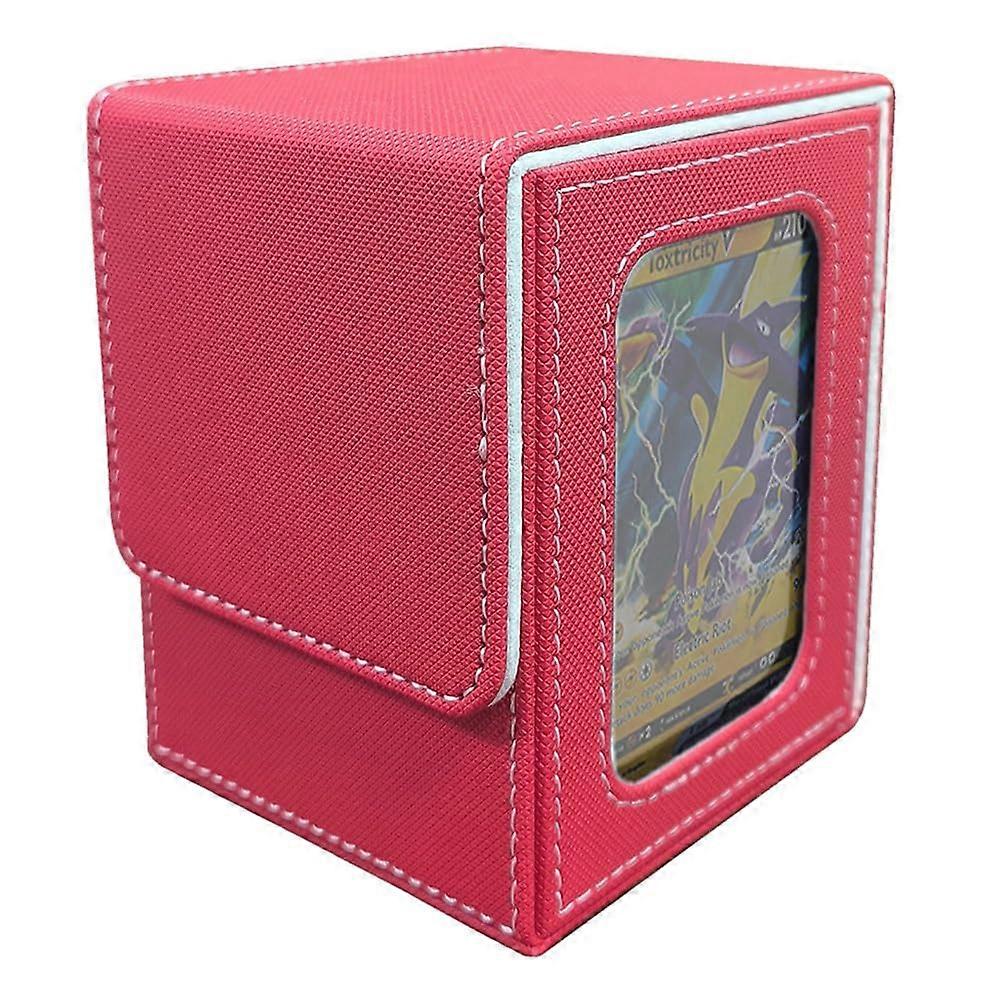 Card Game Case, Playing Card Box, Display Card Box, Card Box Suitable for 100 Double Sleeve Cards, Large Capacity Portable Storage Card Box