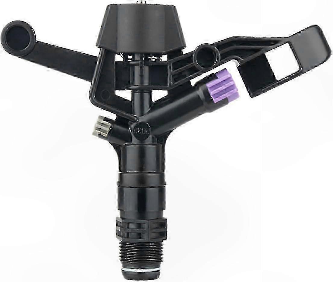 Portable Plastic Purple Sprinkler Tool with Rotating Spray Function for Garden Use