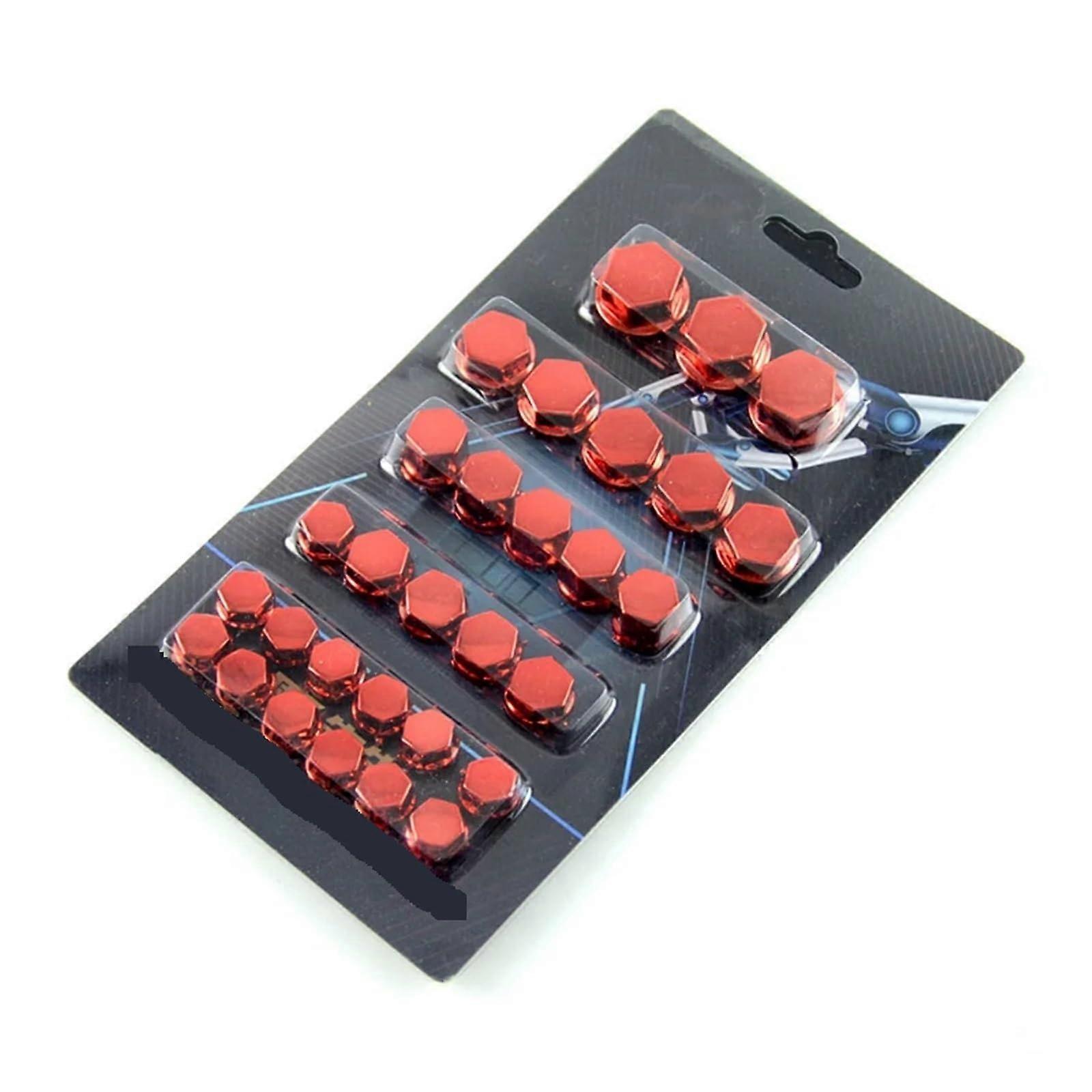 Decoration Bolt Nut Motorcycle Accessory Cover Red Compatible With Tmax 530 Z1000 S1000rr Yzf R1 2007-2020