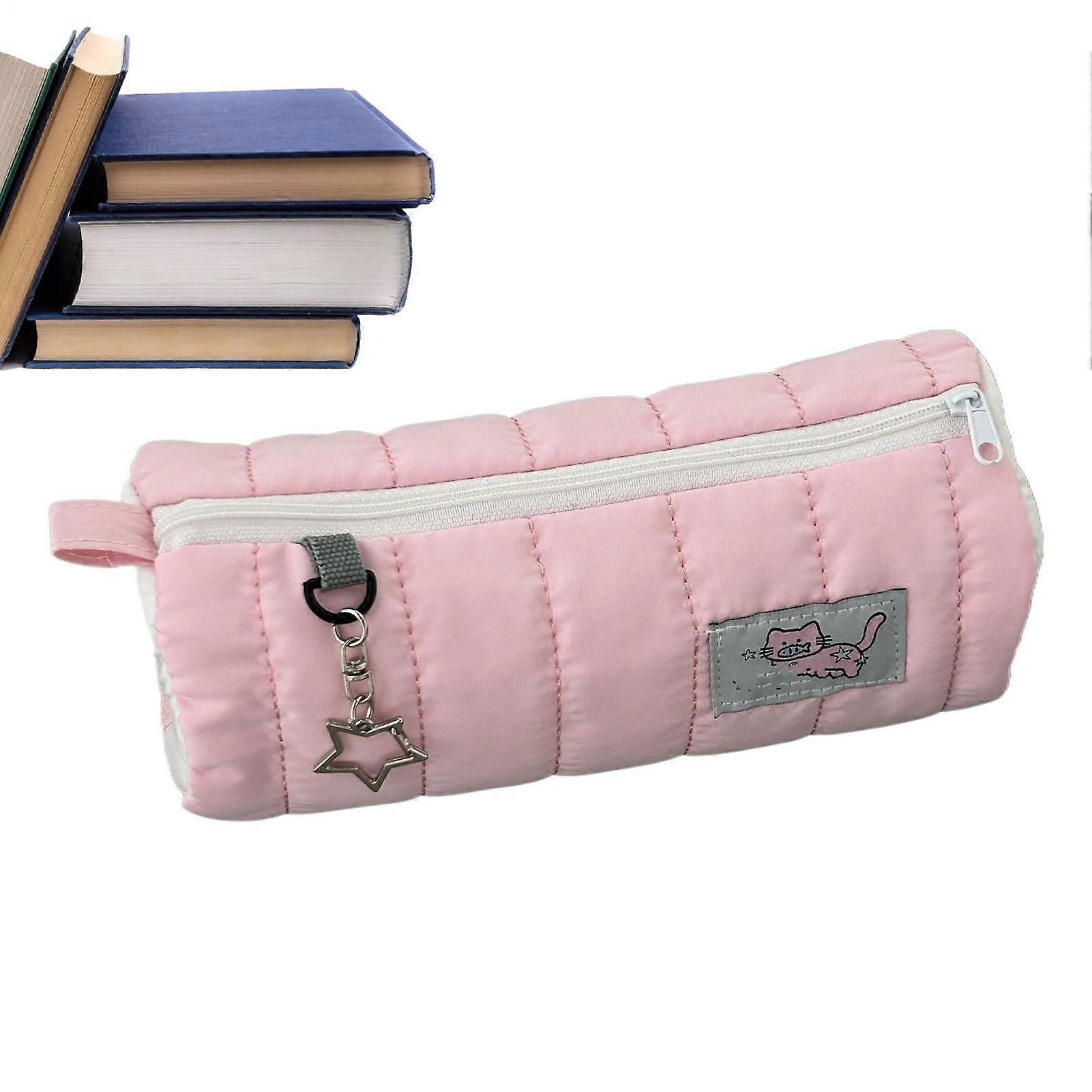 Pencil case  Storage organizer  Multifunctional, stylish, portable, durable, pink