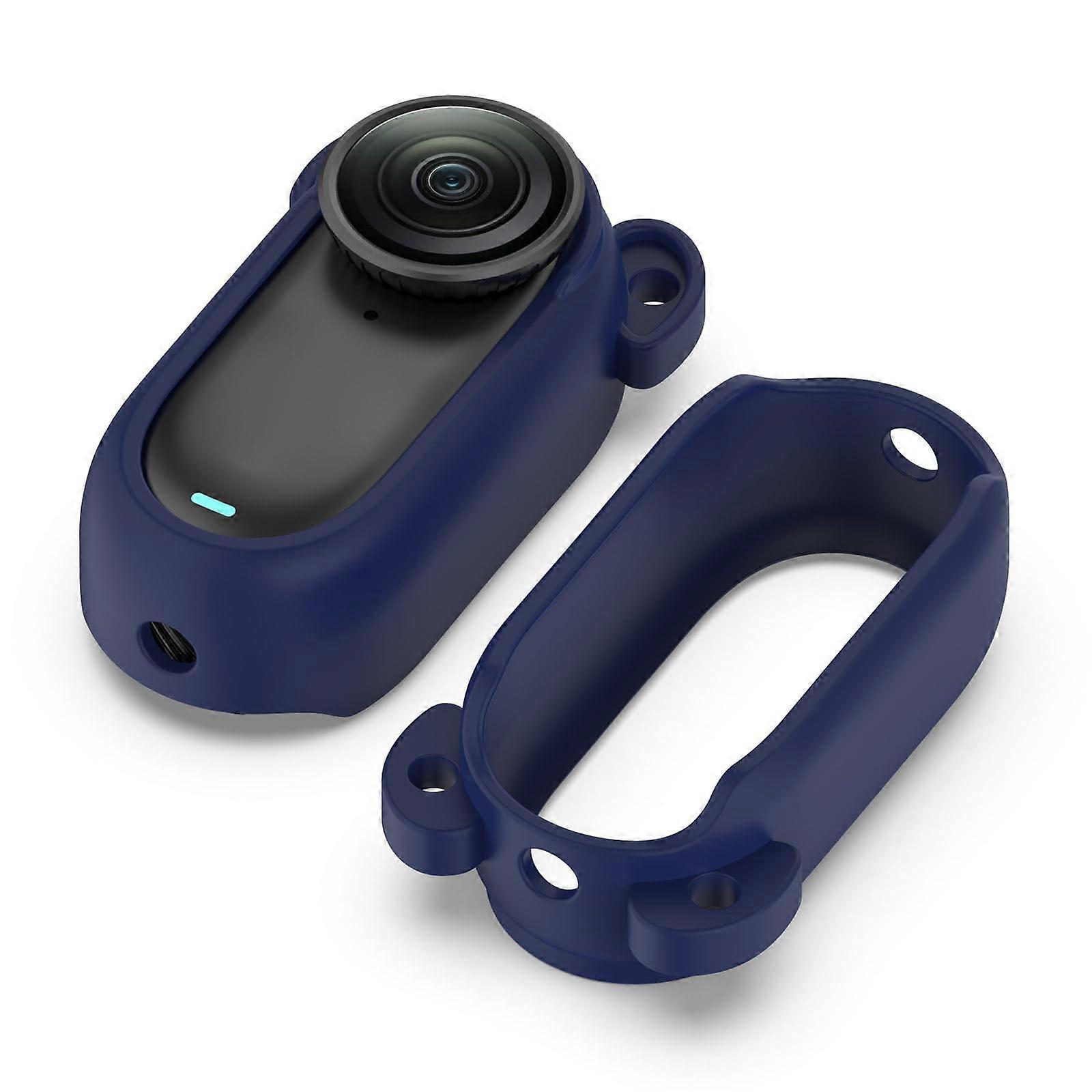 Silicone case for GO3S/for GO3 protective cover scratchresistant sleeve skin (dark blue)