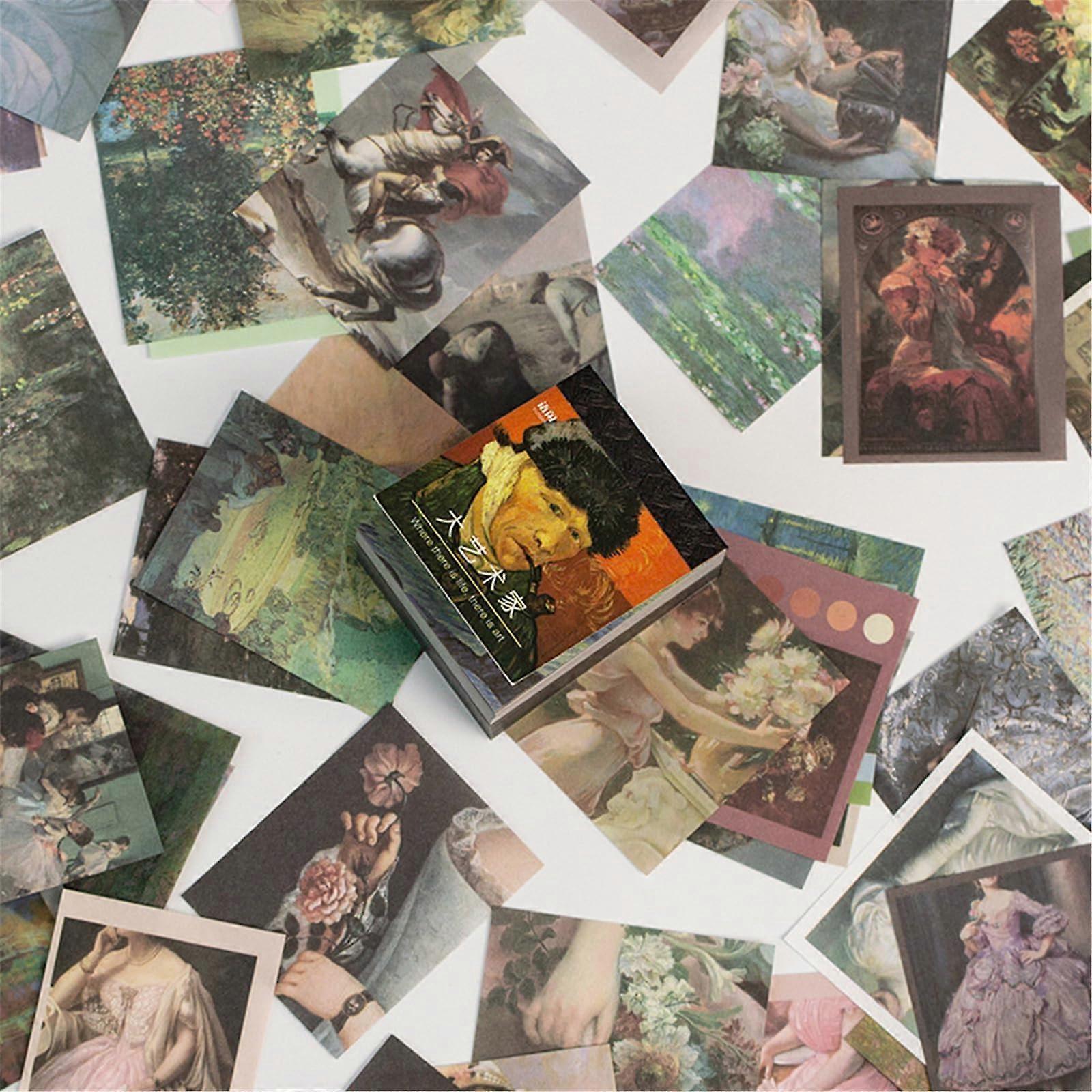 Paper Notepads Small Notepad Writing Pad Craft Paper Retro Background Girl Decor