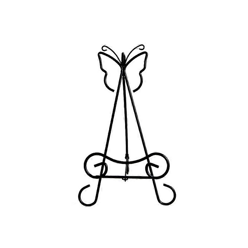 Curvy Iron Art Vertical Shelf Stand Intended For Displaying Pictures And Artwork Utilizing Black Color 1Pcs