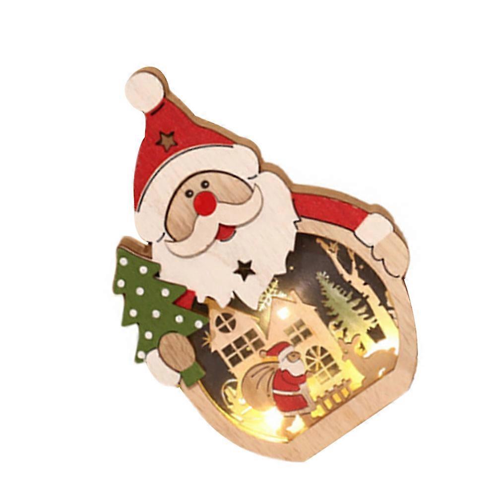 Stylish Home Decor Adorable Christmas Design Desktop Adornment 16x10.5cm Multi Color Festive Atmosphere Lighting 1Pc