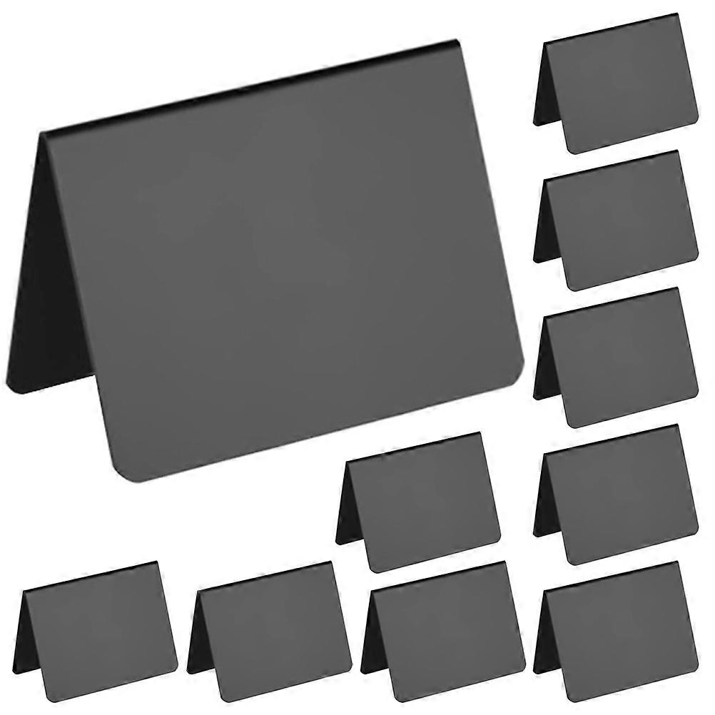 Erasable Standing Memo Board Reusable Chalkboard Sign with Sturdy Base PVC Double Sided for Home Office Shop Use 10PCS Set