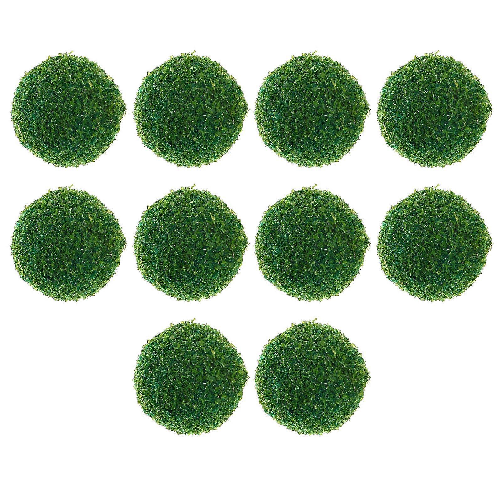 Miniature Shrub Balls for Sand Table DIY Projects Green Plastic Balls 10pcs