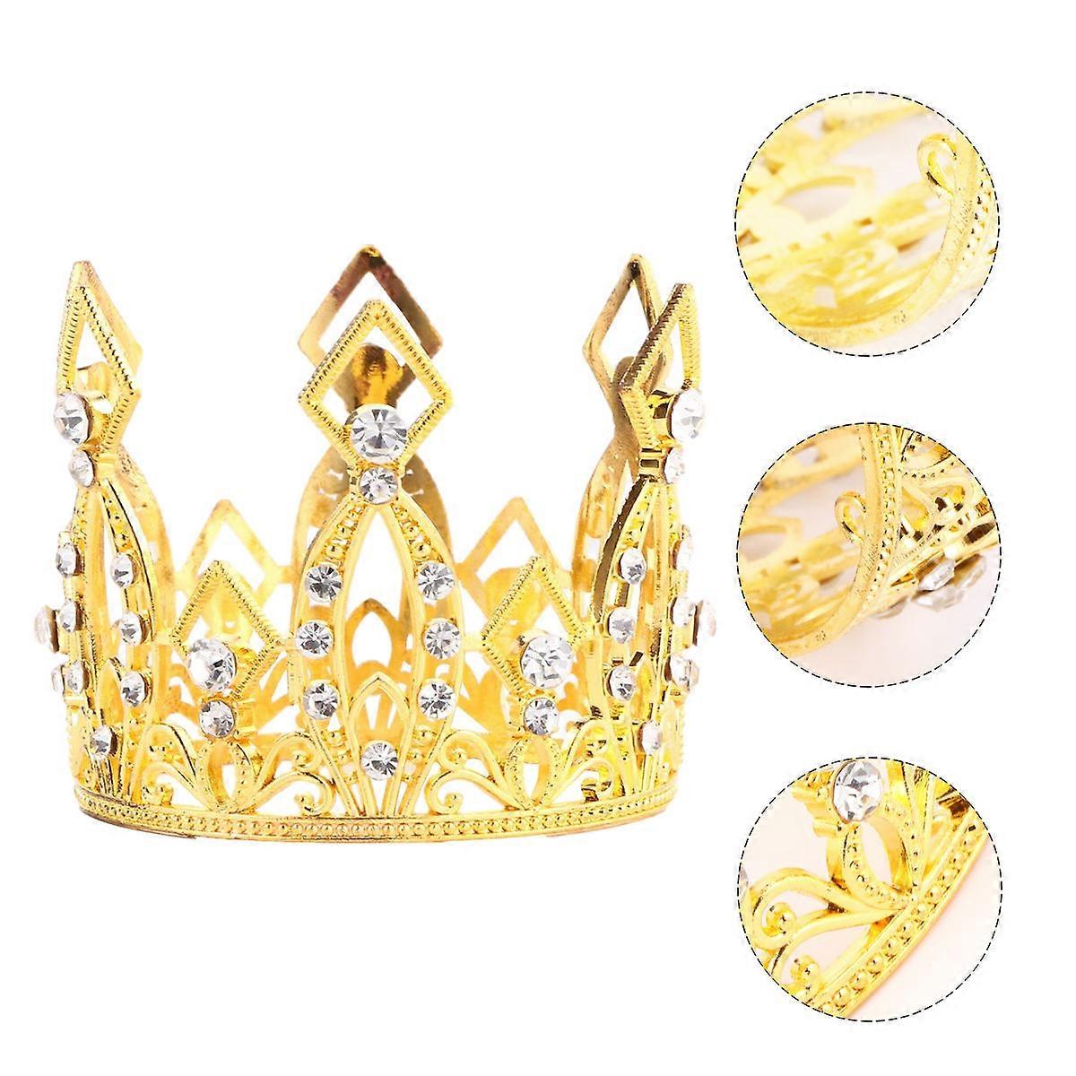2pcs Crown Cake Decorations for Birthdays, Weddings & Parties Stylish Toppers to Impress Guests