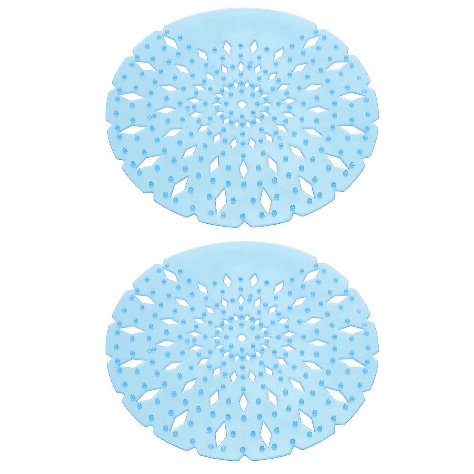 Men Urinal Screen Deodorizer For Toilets With Anti-Splash Function Blue Mats 2Pcs