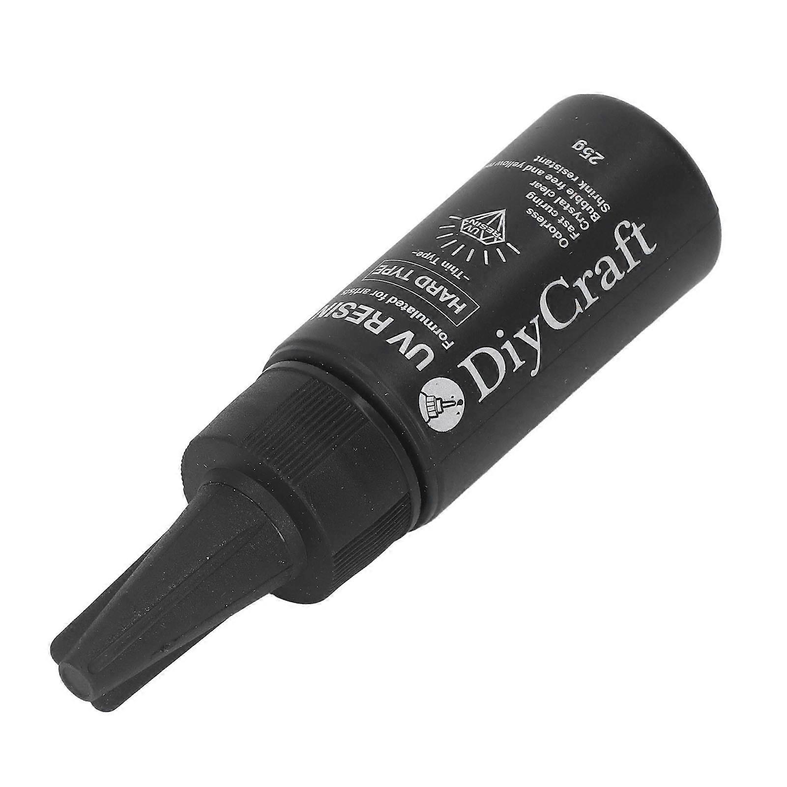 דבק UV שקיפות גבוהה חסר ריח הצהבה עמיד מהיר ריפוי מהירות DIY UV שרף דבק שקוף ג'ל 25 גרם 