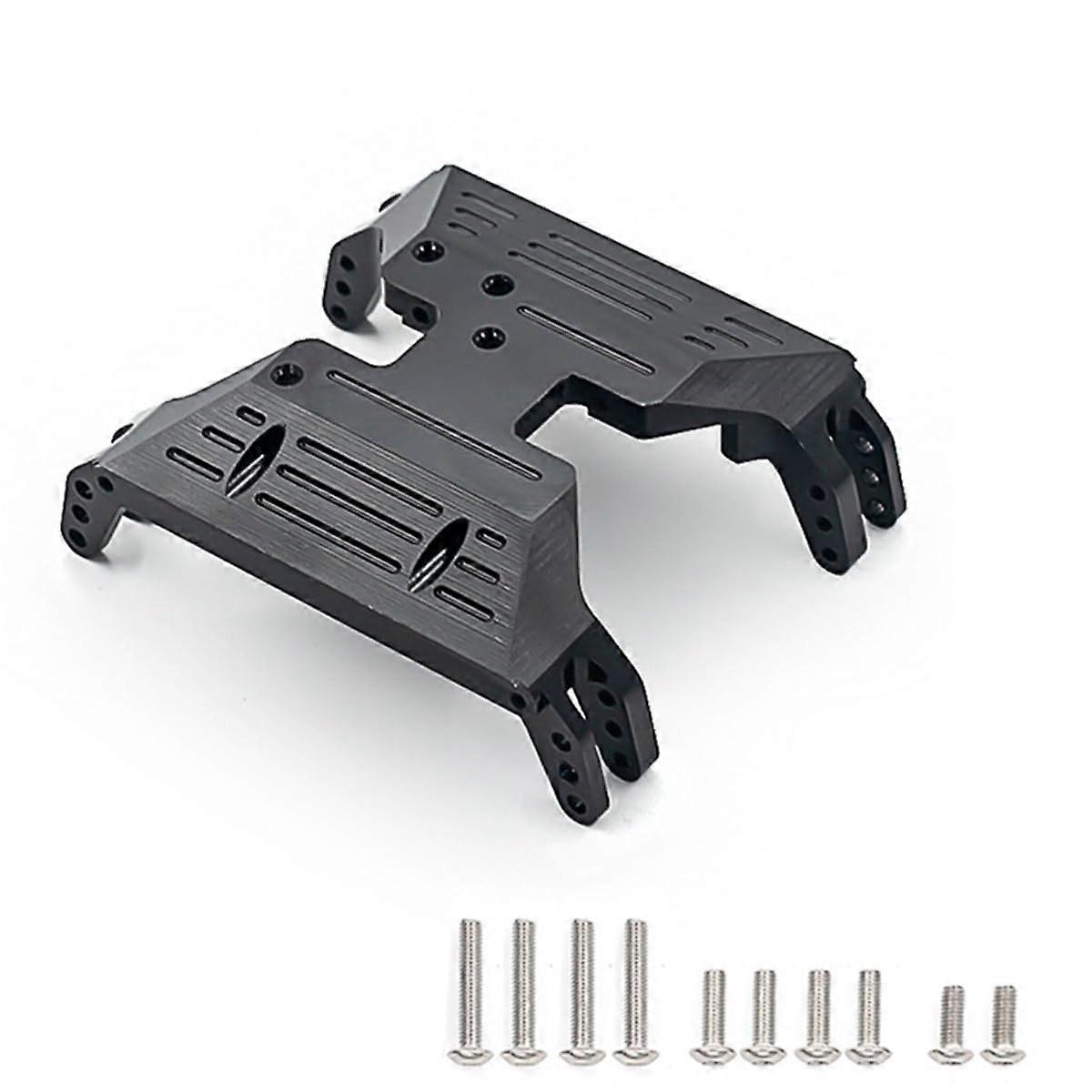 Aluminium Skid Plate Chassis Plate Board RC Replacement Parts for Axial Capra 1.9 UTB AXI03004 RC Car (Black)