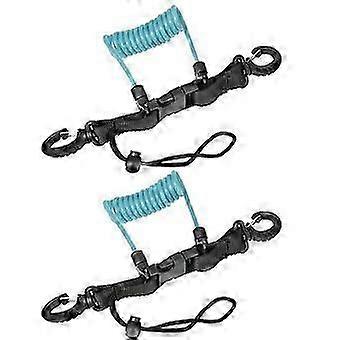 Diving Camera Lost Hand Rope TPU Spring Steel Wire Anti-Lost Rope with Quick Release Buckles on Bot
