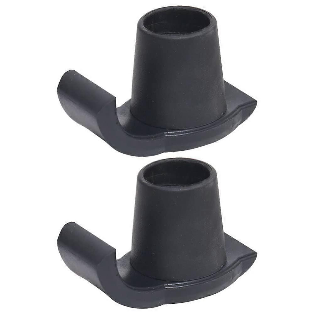 Set of 2 Non-Slip Sledge Feet for Walkers - Replacement Walker Ski Caps, Walker Ski Pads, Plastic Pole Caps