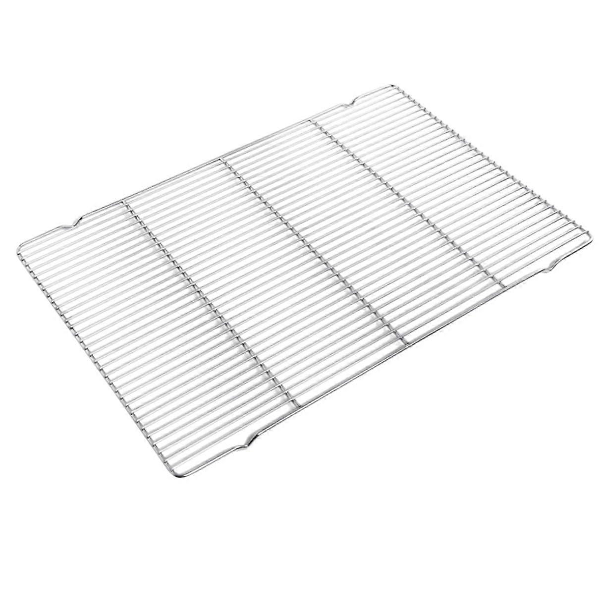 1 piece versatile kitchen baking sheet grill and baking net for BBQ and cake, nonslip mat for grilling and silver.