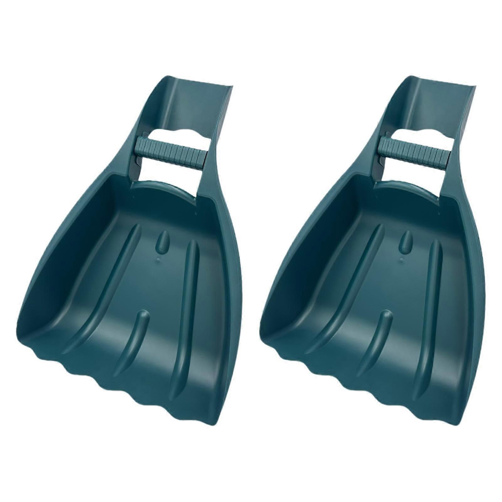 2 x Leaf Scoops and Claws Garden Hand Shovels for Garden Trash Picking Up, Leaf Picking, and Shrubs Branches.