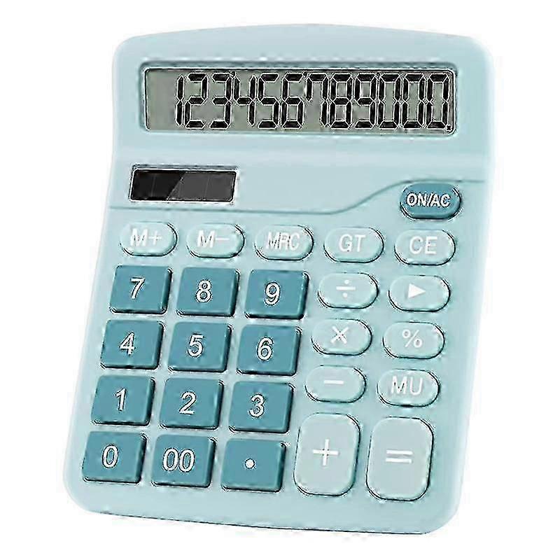 12 Digits Electronic Calculator Solar Calculator Dual Power Calculator Office Financial Basic Desk