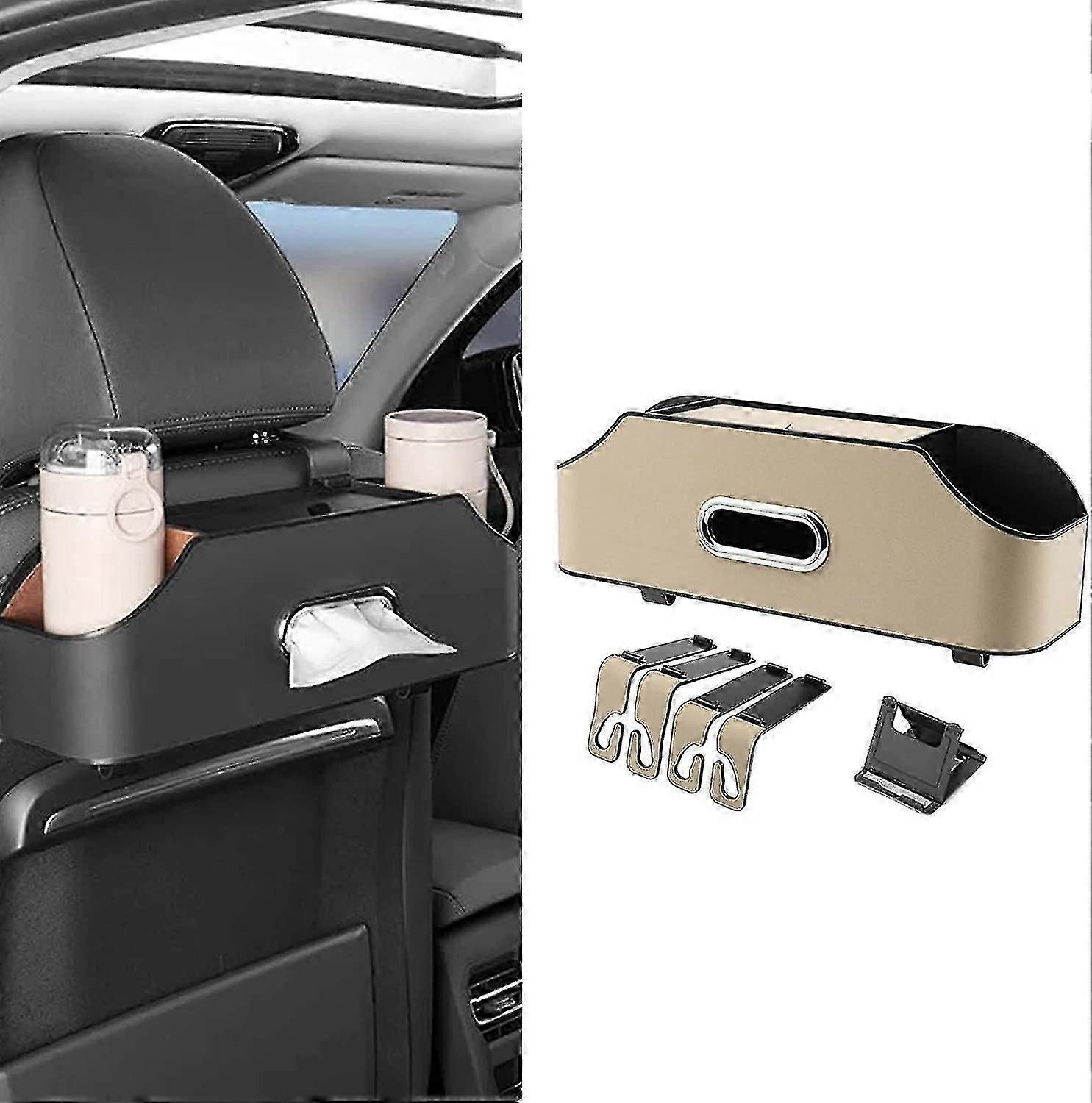 Multi-Functional Car Back Seat Organiser - Includes Cup Holders & Storage