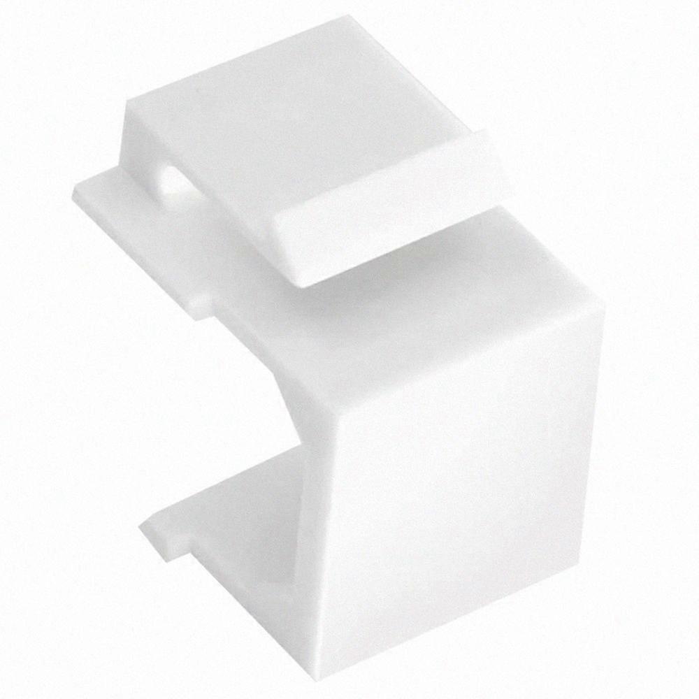 30-Pack Blank Jack Inserts for Wall Plate and Patch Panel -