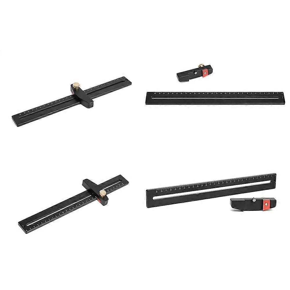 290mm Aluminum Alloy Woodworking Circular Drawing Ruler Multifunctional Carpenter Measurement Tool Scribe Gauges Drawing Circle Tool