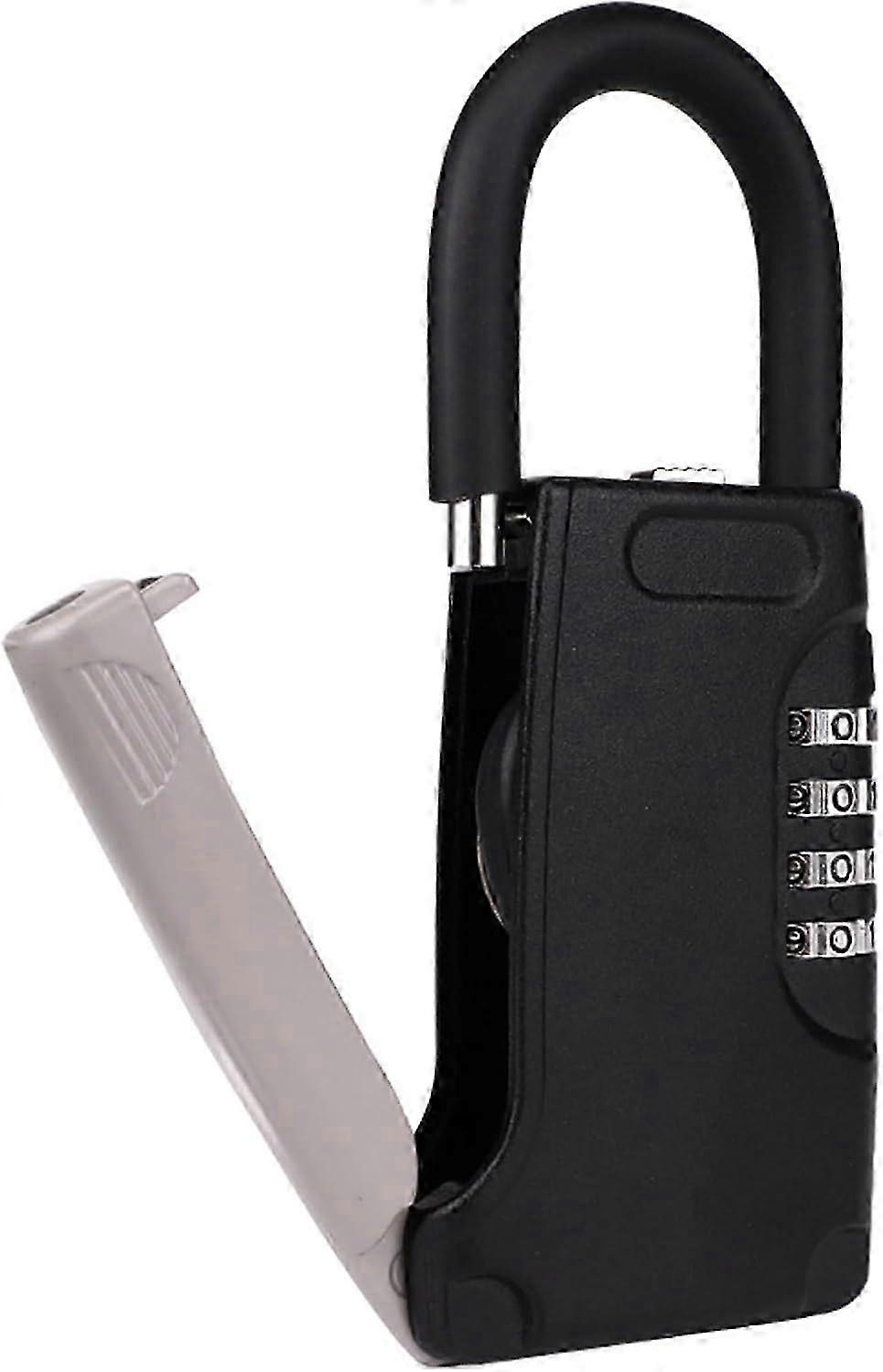 Waterproof Key Lock Box with Code, Portable Key Safe Storage for Home, Hotels, Schools