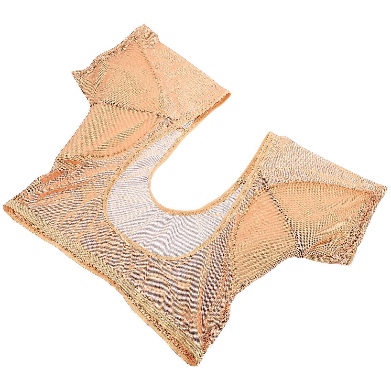 Sweatproof Undershirt Women Workout Nylon Orange Breathable Function 1Set