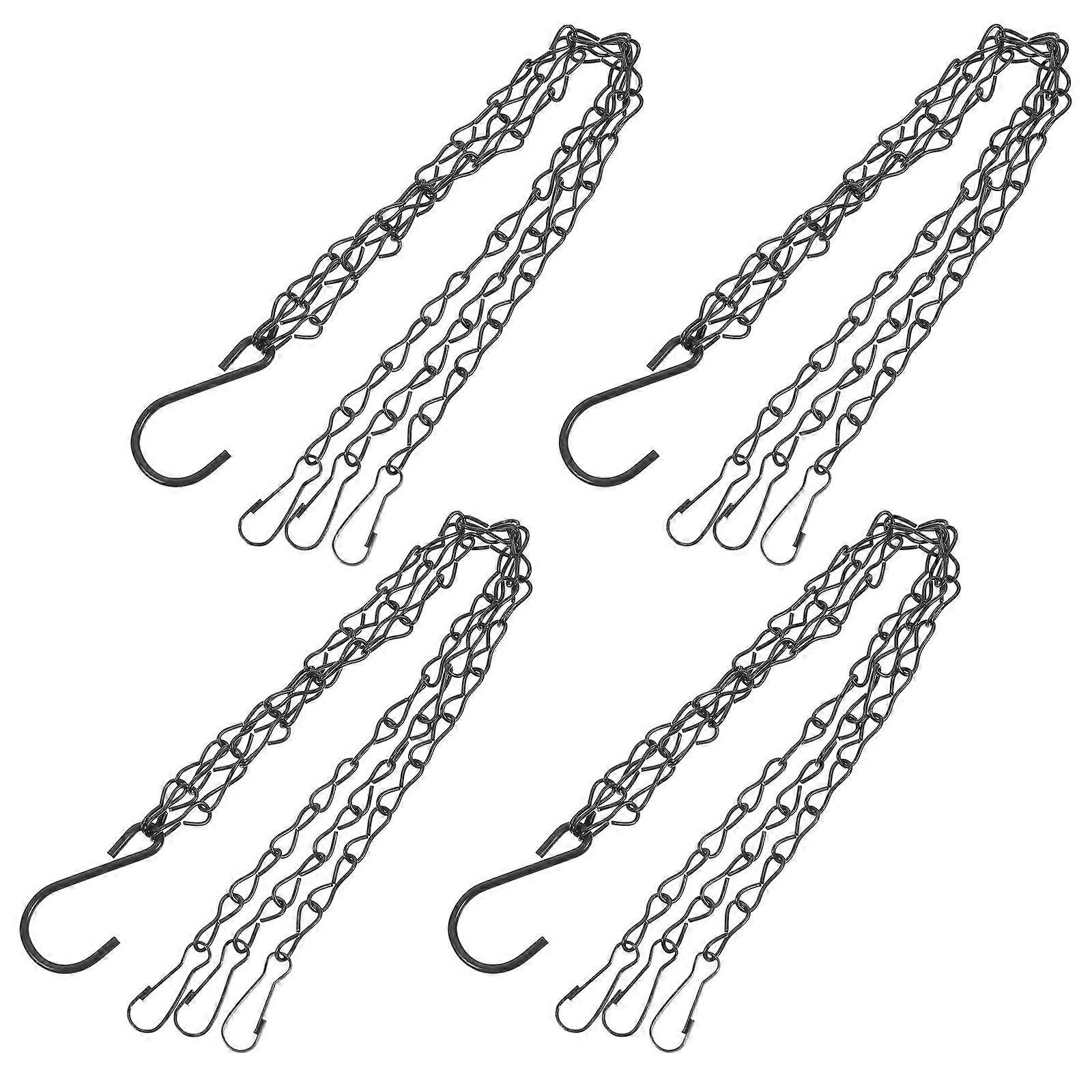 Sturdy Iron Hanging Chains Set for Flowerpots, Garden Planters, and Outdoor Use – Durable and Practical Suspenders for Hanging Baskets