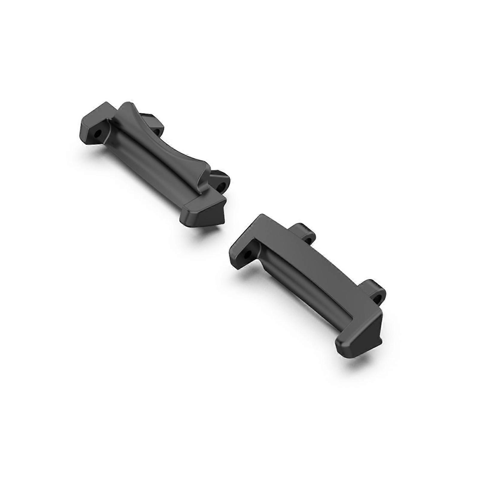 Easy Snapping On Metal Connectors Adapter for 22mm Watch Bands, Black, No Tools Required, Compatible with Various Styles