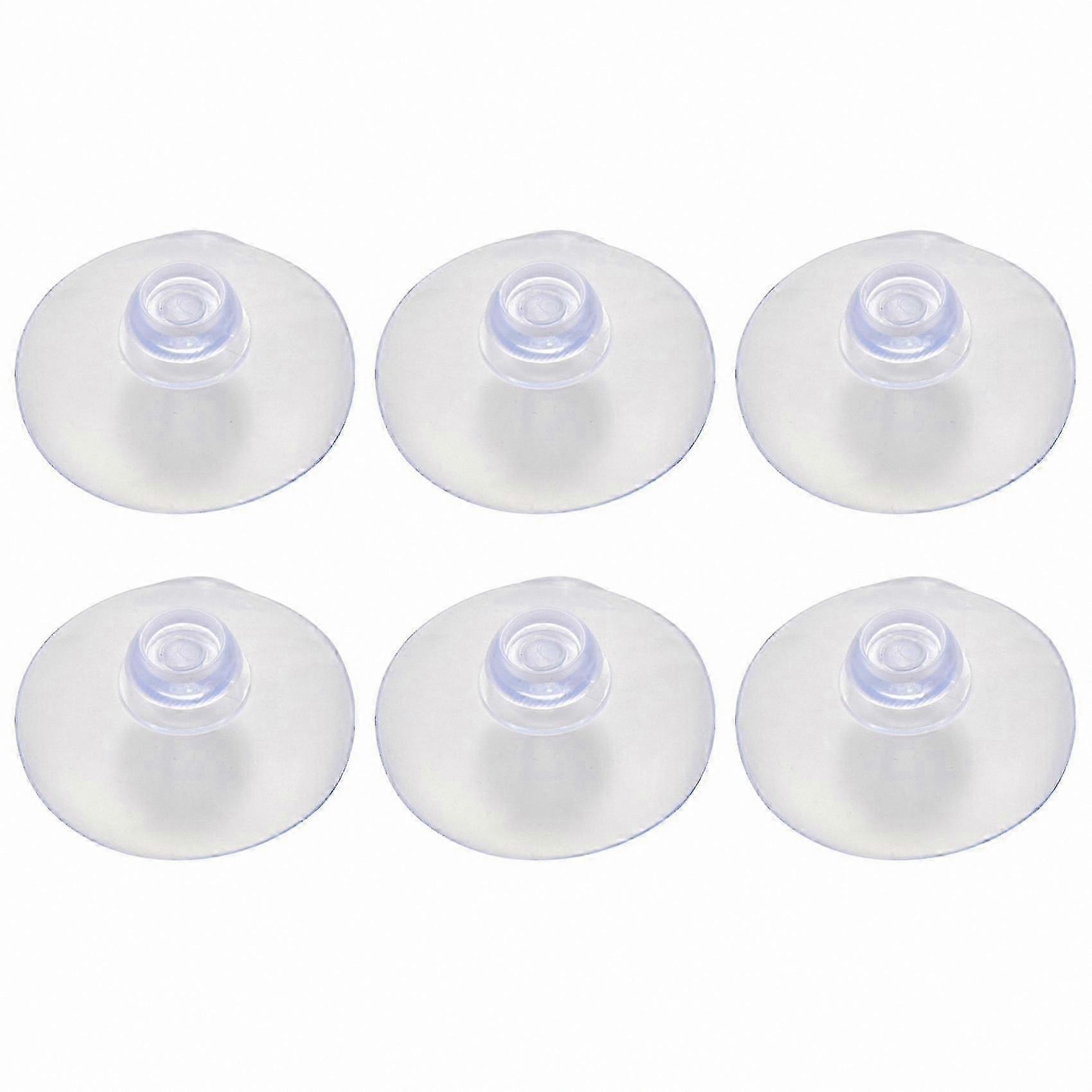 100 Pack 40mm Transparent Mushroom Head Suction Cups for Smooth Surfaces