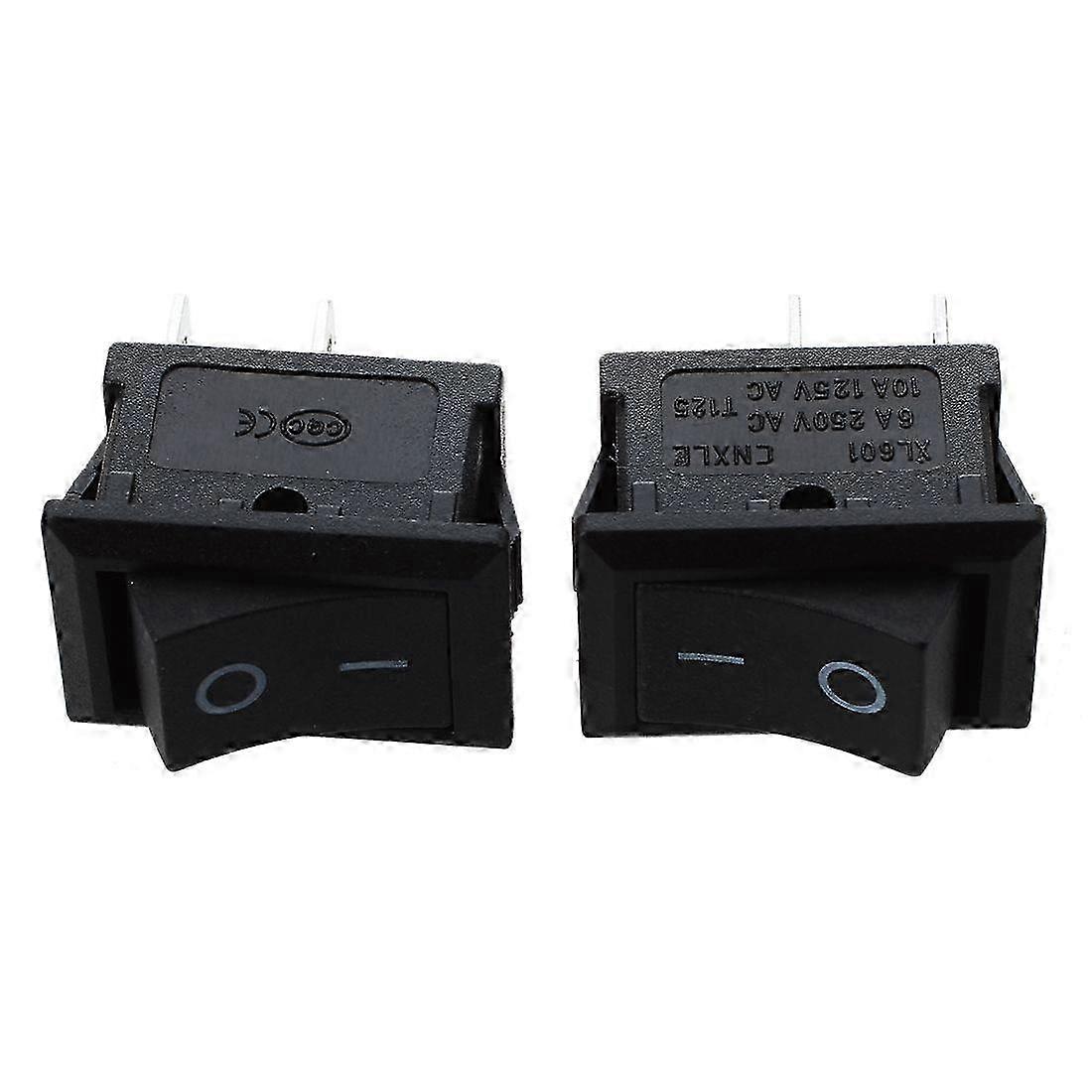2 Pcs Auto Car AC 6A/250V 10A/125V 2 Pin 2 Position ON/OFF Rocker Switch KCD1