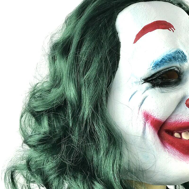 Scary Clown Rubber Mask Evil Grin Joker main image 0