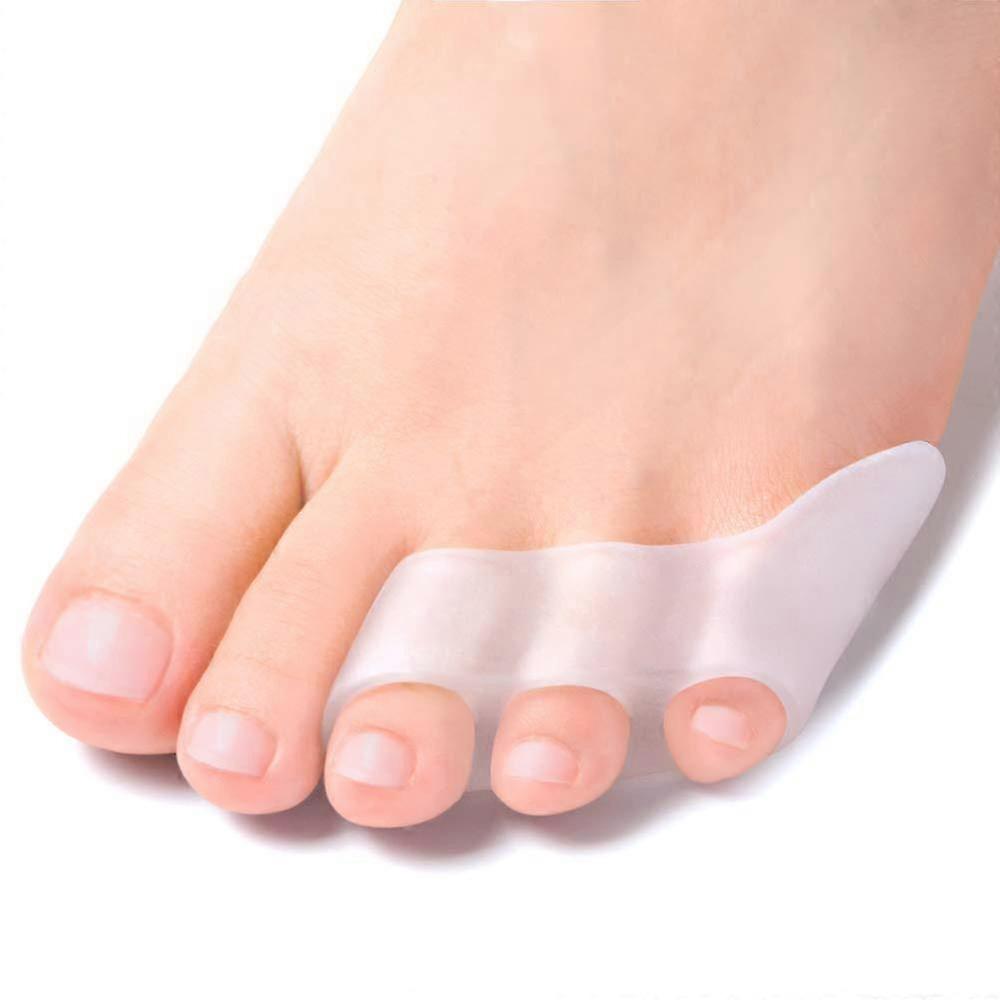 6Pcs Gel Pinky Toe Separator, Three-Holes Gel Toe Separators for Cu...