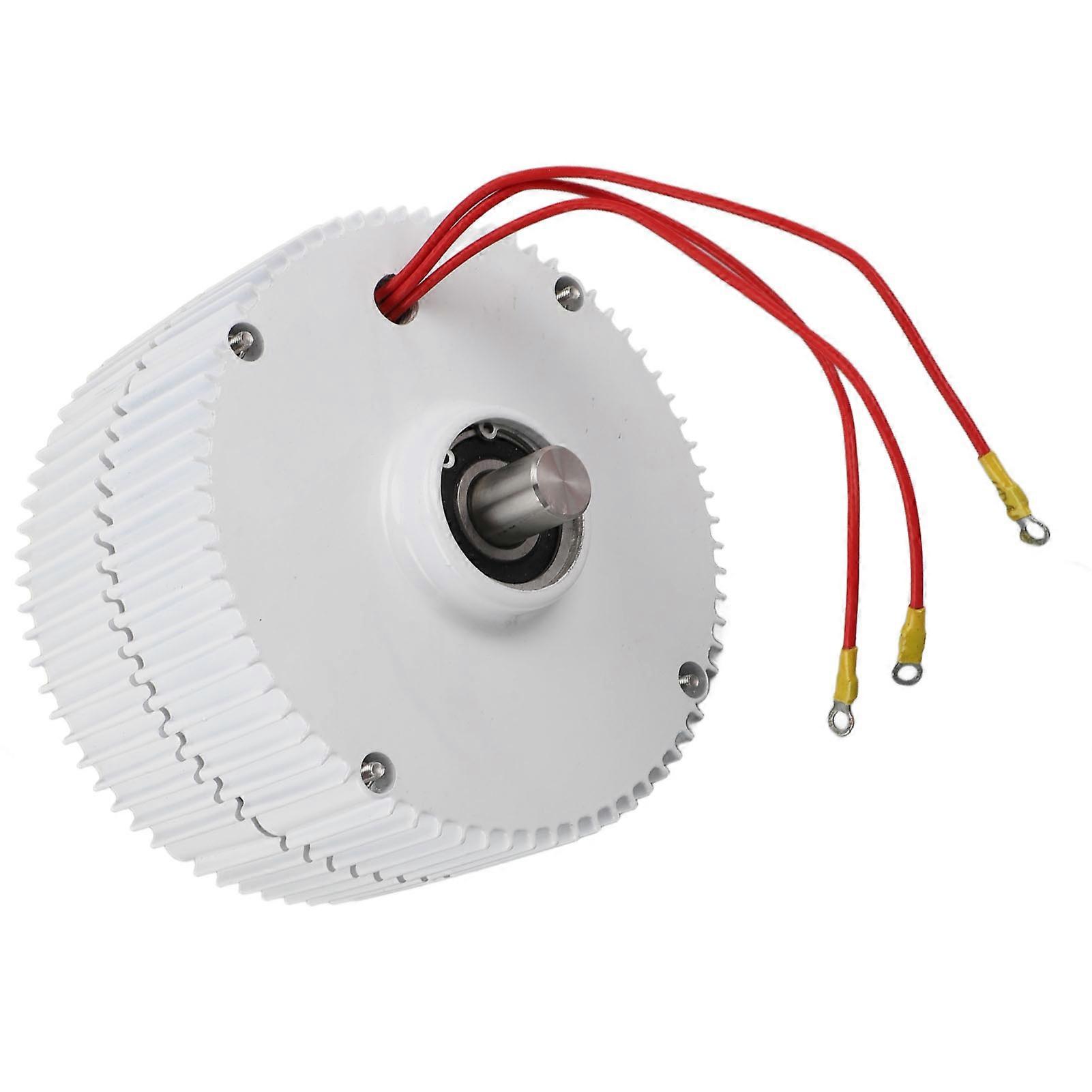 48V 400W Double Shaft 3 Phase AC PM Synchronous Generator 15cm