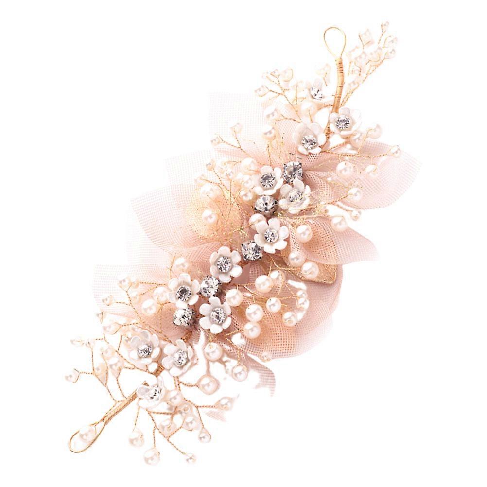 Headpiece For Wedding Charming Rhinestone Tiara In Golden Color With 1Pcs Design