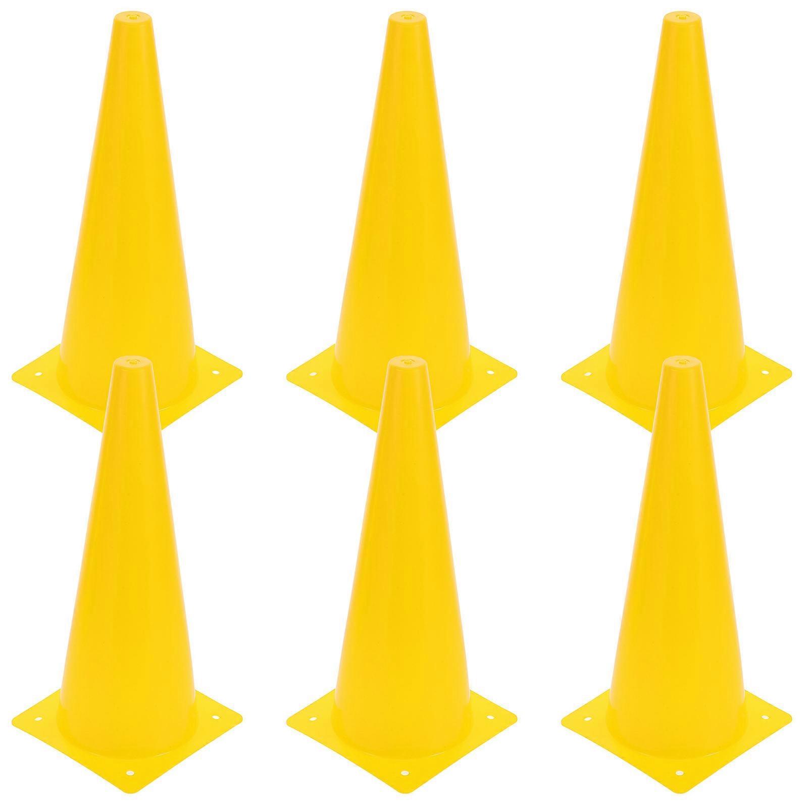 Obstacle Course Cones Yellow 31.00X13.80X13.80cm Balance Improvement 6Pcs