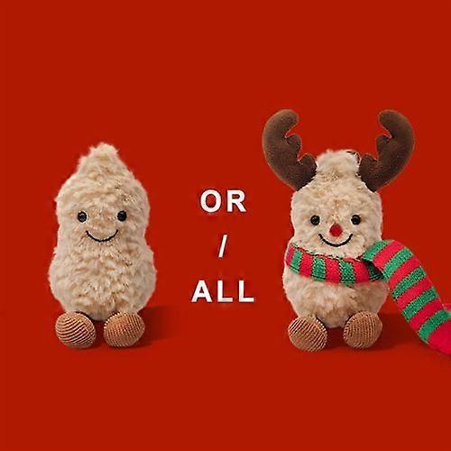 Christmas Animal Scarf Reindeer Scarf Style Peanut Style Plain Reindeer Pattern