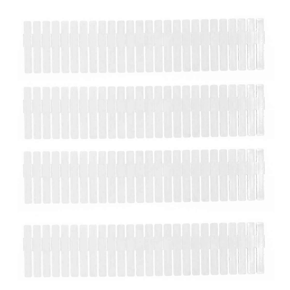 12pcs White Organizer Dividers for Clothes, Underwear & Kitchen Utensils – Easy Cut for Custom Storage Solutions