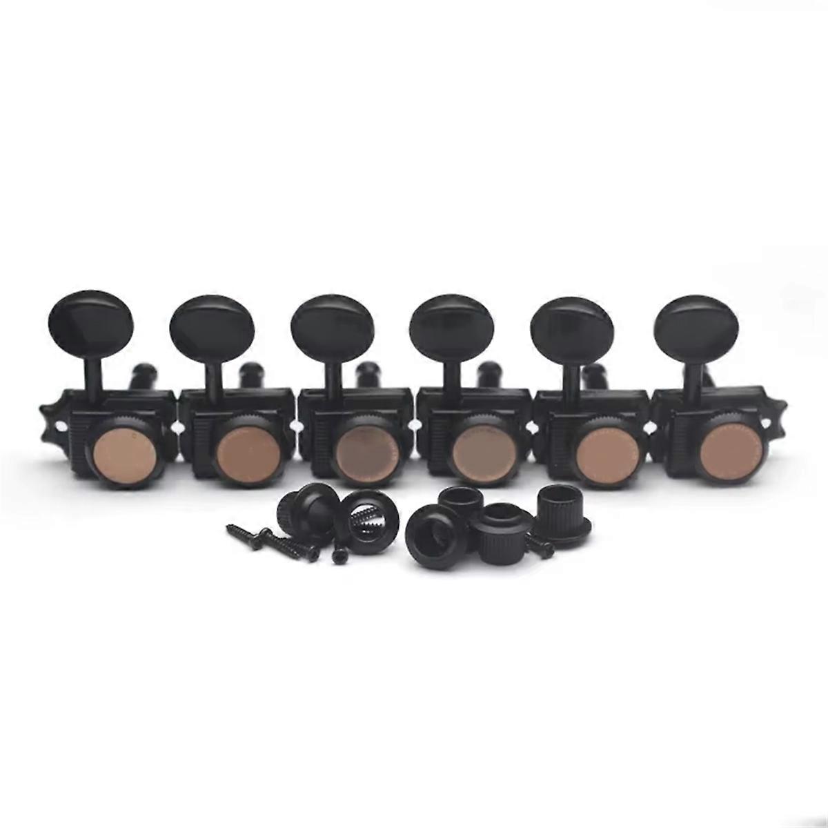 6 Inline Guitar Lock String Tuners 1:15 Vintage Machine Heads,B