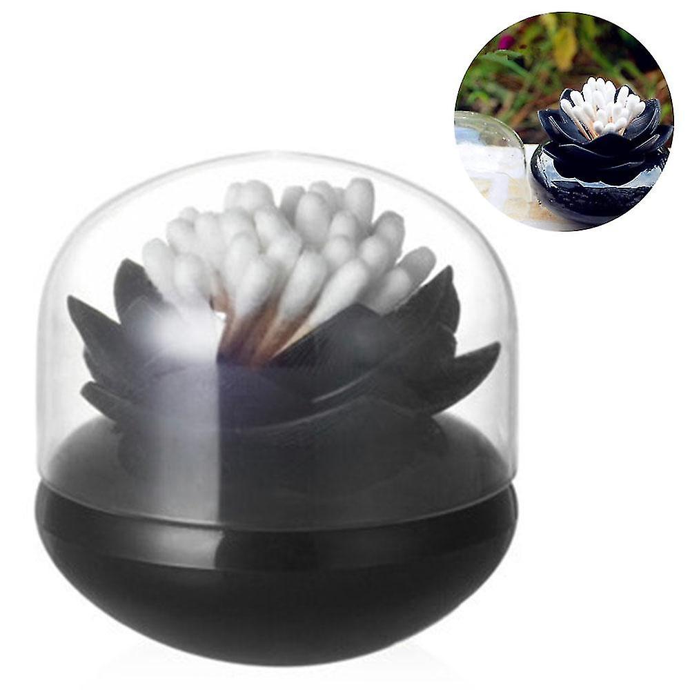 Cotton Swab Organizer Lotus Shape Swab Cosmetic Storage Toothpick