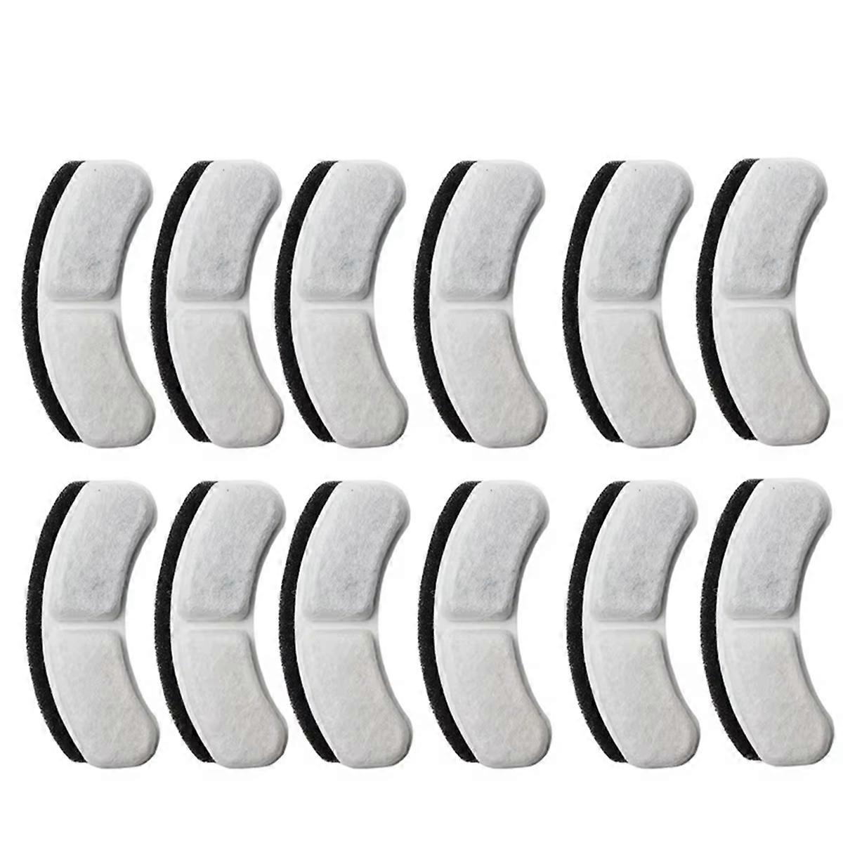 12pcs Cat Water Fountain Filters Pet Water Dispenser Filter Cartridges Cat Dog Feeding and Watering