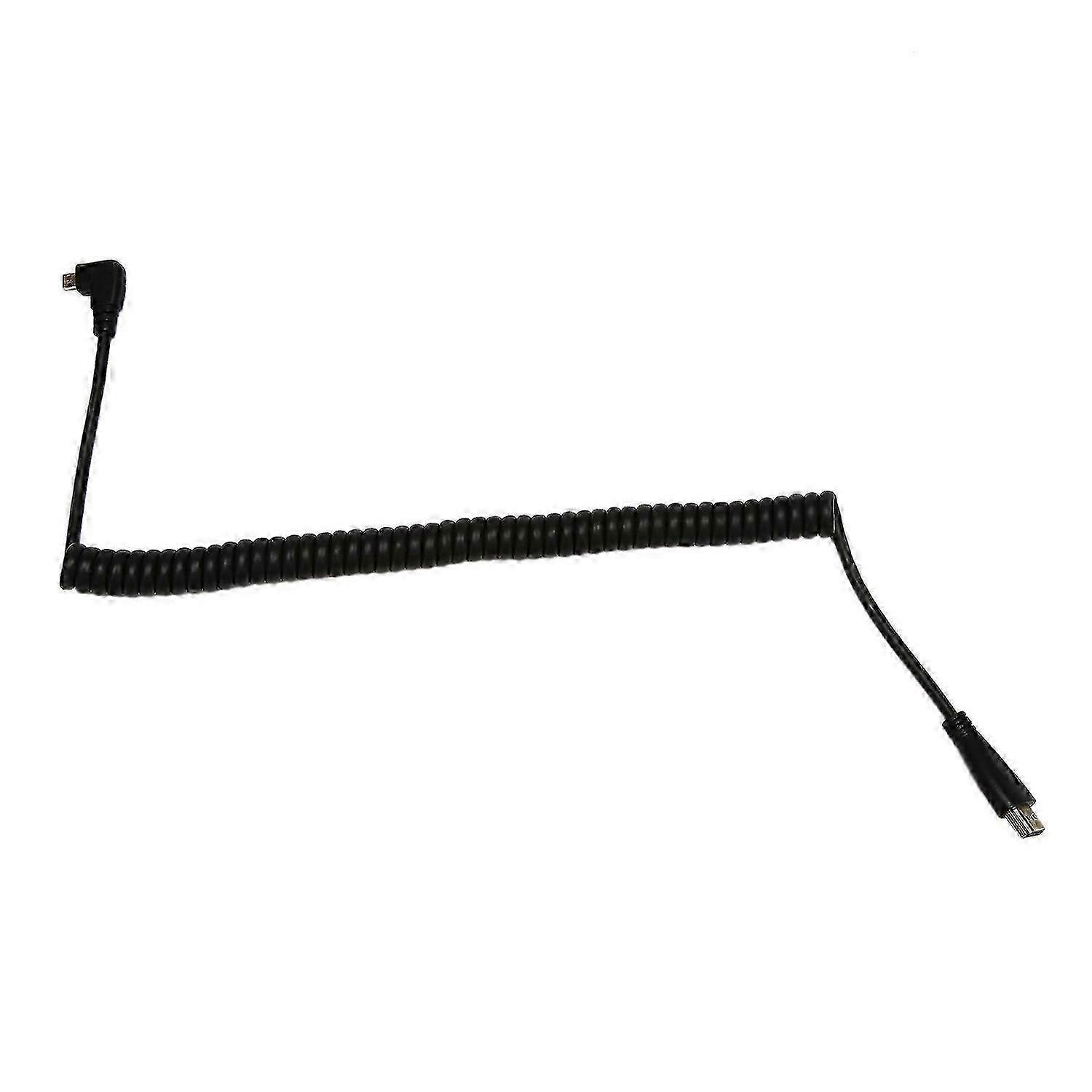 Left-Angled Micro- to Male Cable Stretched Length compatible Cameras