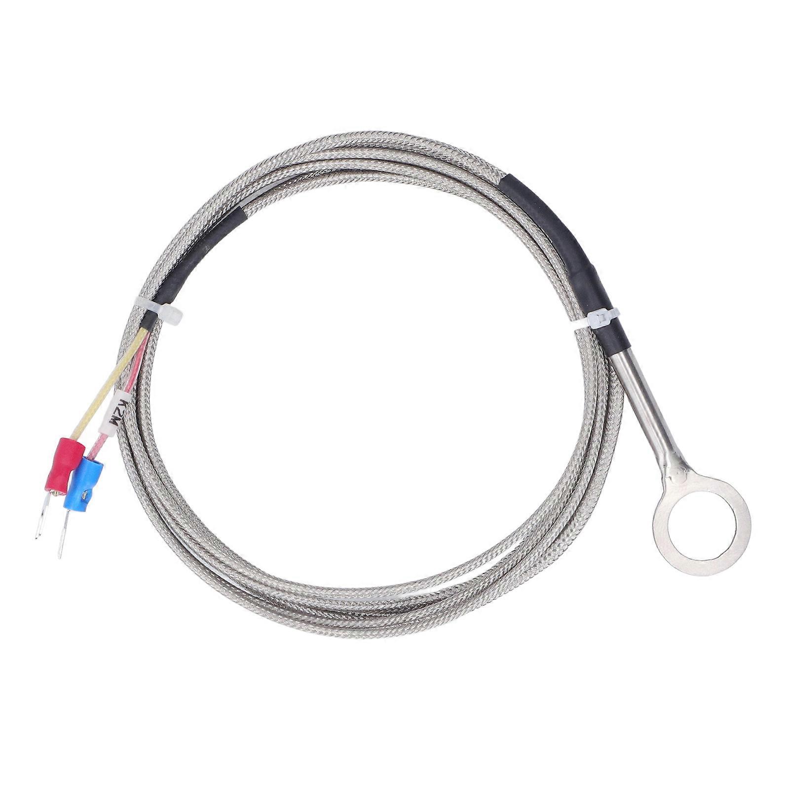 Type K Thermocouple, 14mm Diameter, 304 Stainless Steel, -40 to 1000°C, Thermocouple Probe, 2m/6.6ft