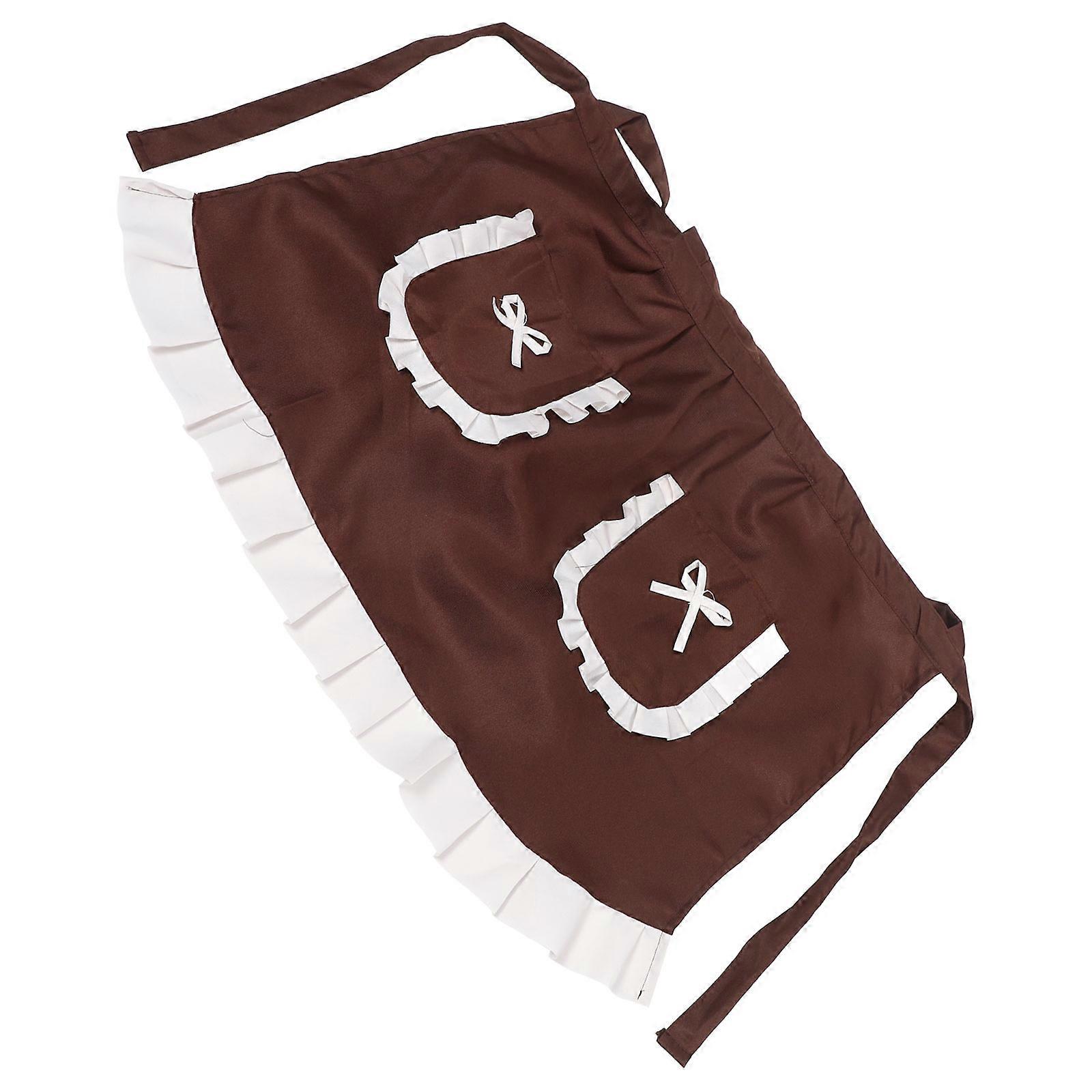 Coffee Cooking Apron Simple Apron with Pockets for Cooking Use