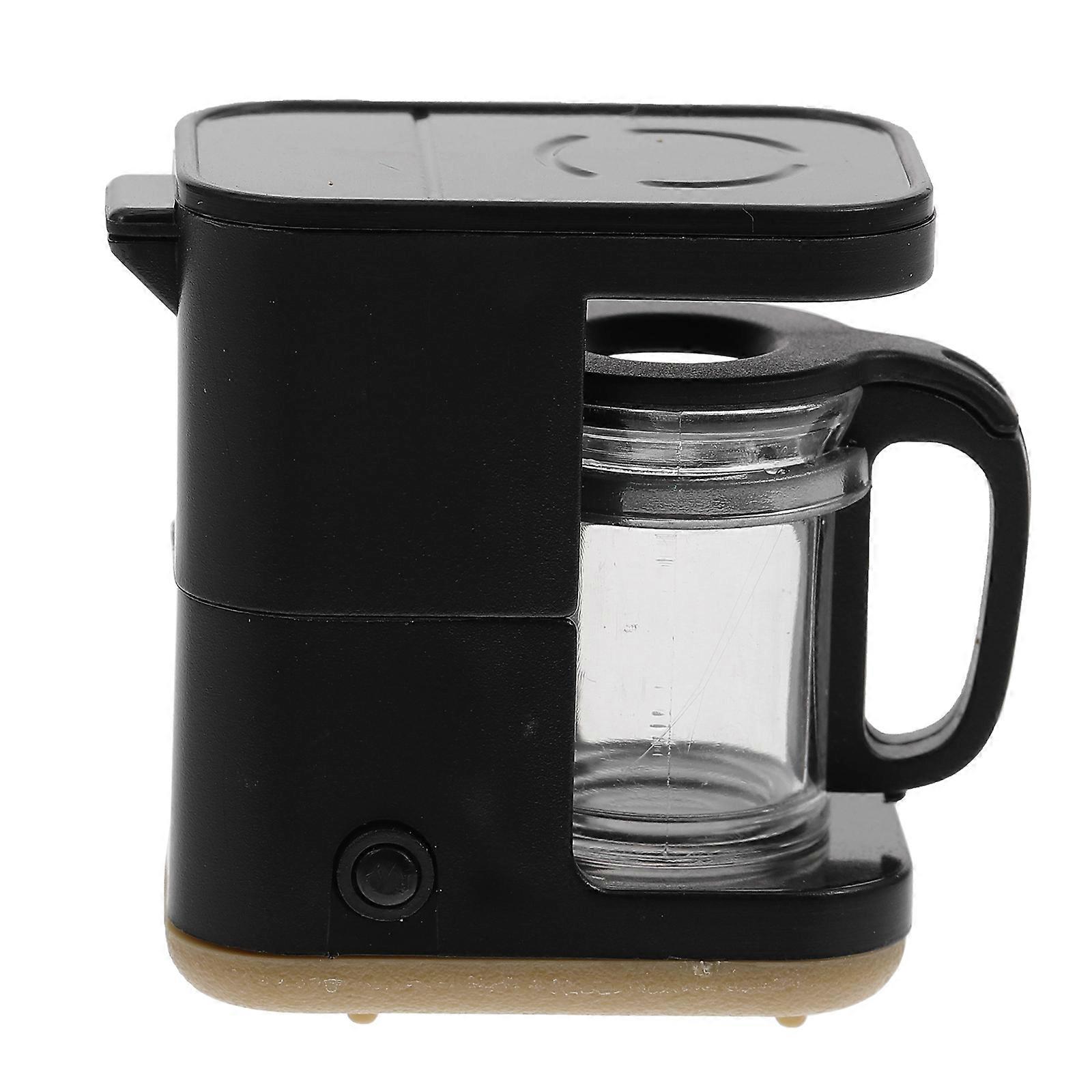 Mini Coffee Machine Black ABS Material for Decoration