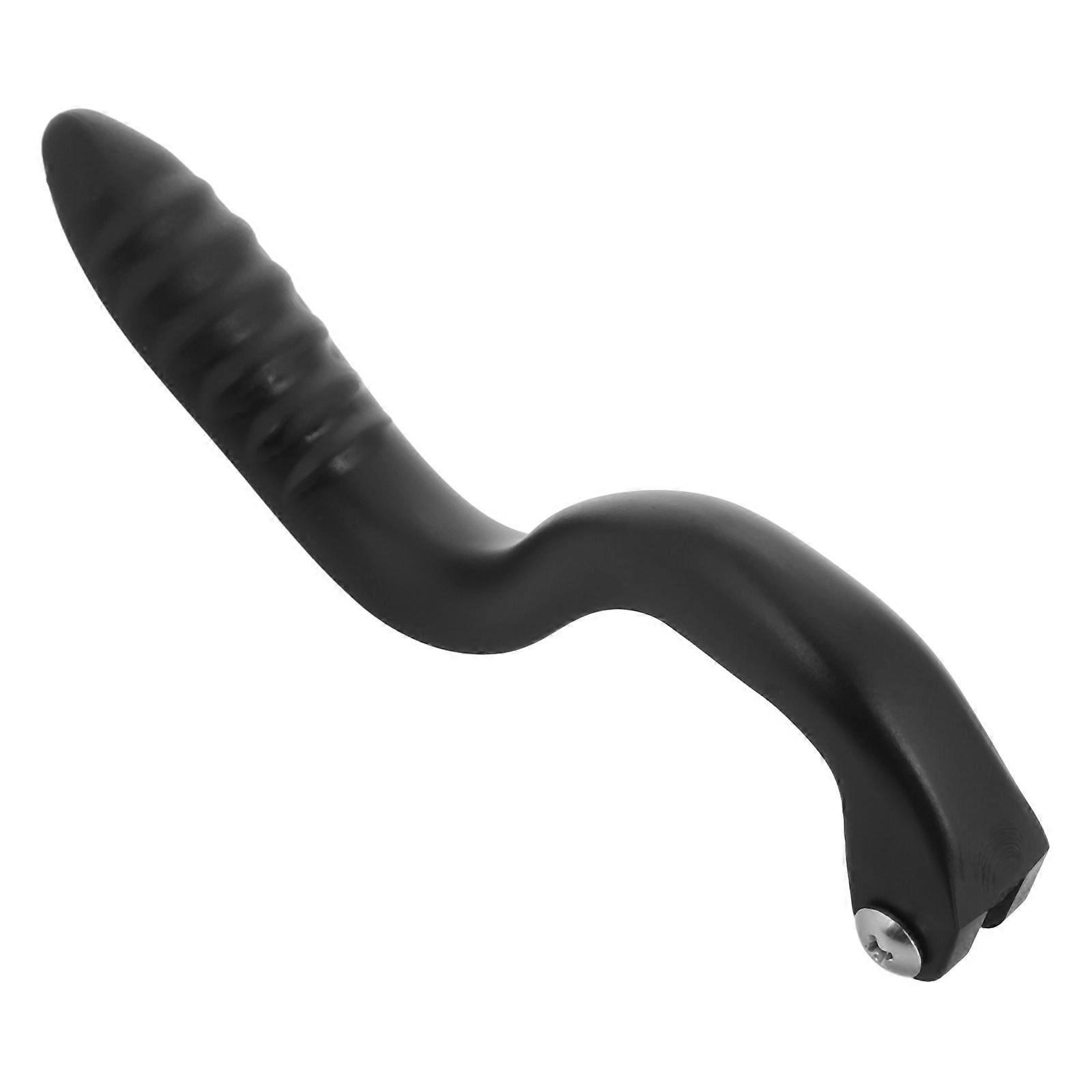 Bathroom Shower Handle Replacement Plastic for Shower Mixer Valve Black Single Handle
