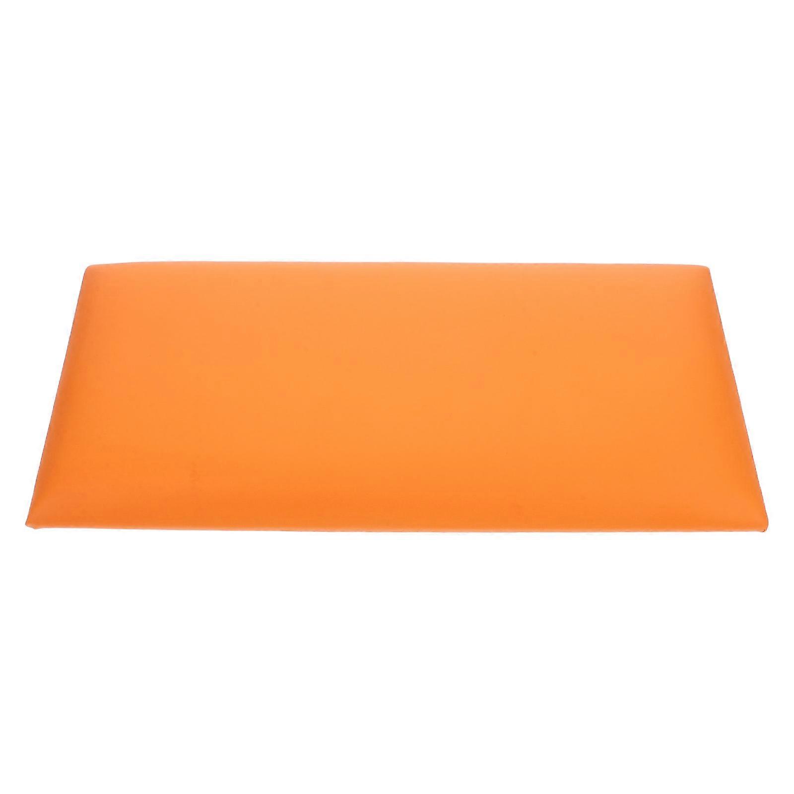 Anti Collision Wall Pads 3D Upholstered Wall Panel for Kids Room Orange